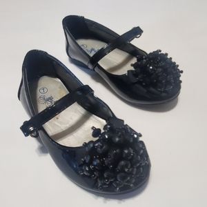Swea Pea & Lilli 7 Mary Jane Beaded Bow Buckle Flats